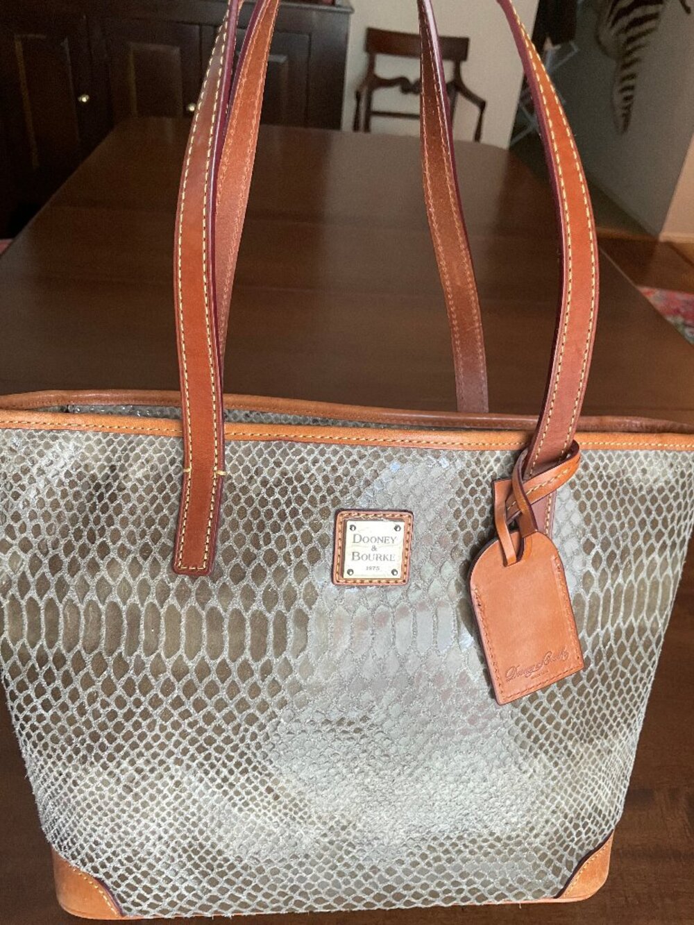 Python Dooney & Burke, Charleston Shopper Tote